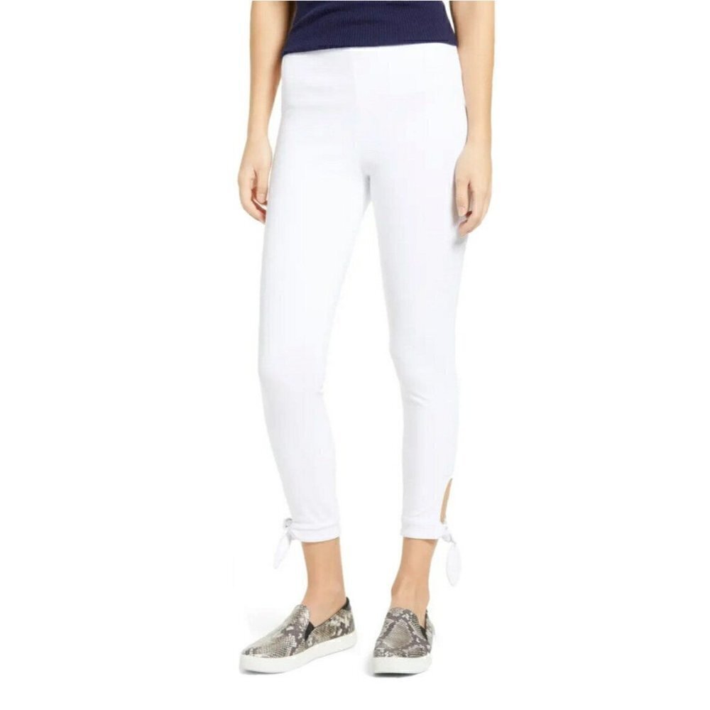Lysse Woman's Sz s Dela Tie Crop Legging in White